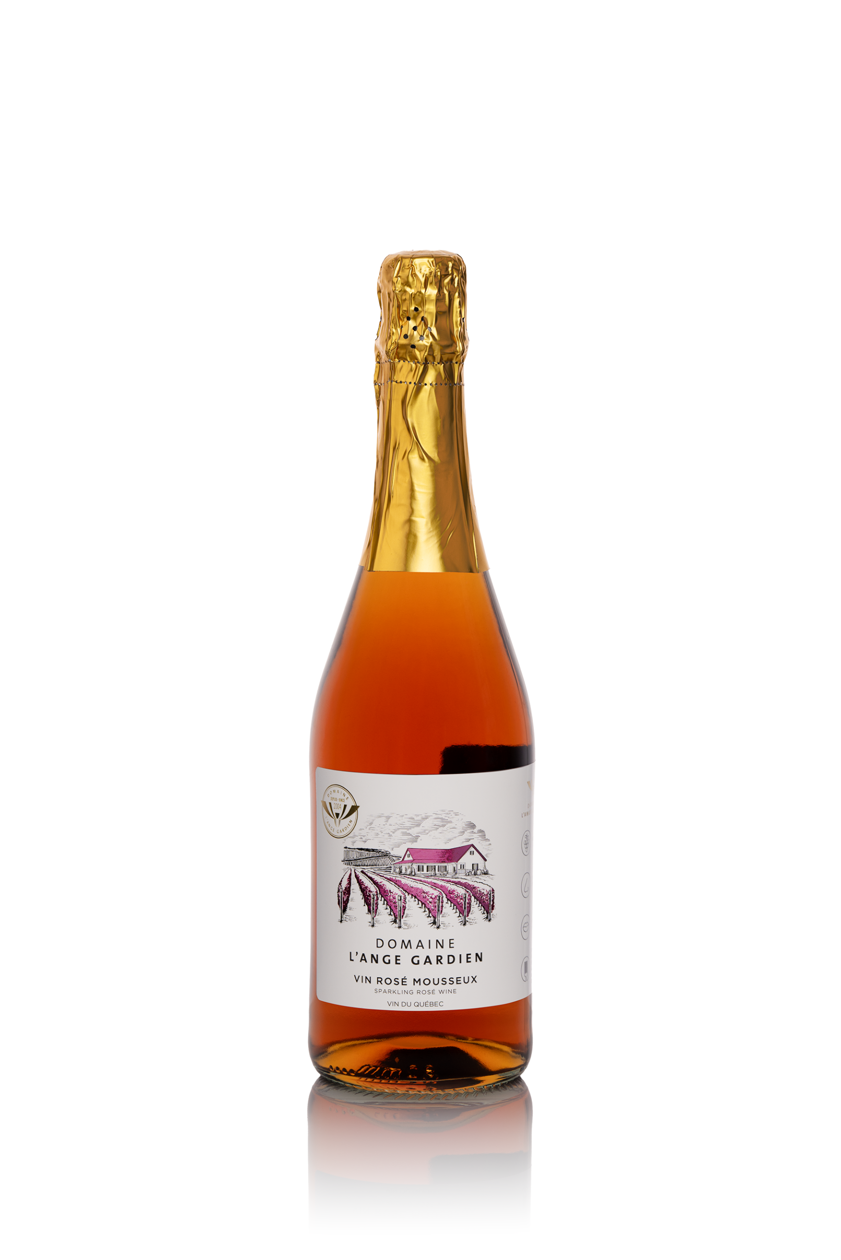 Vin rosé mousseux